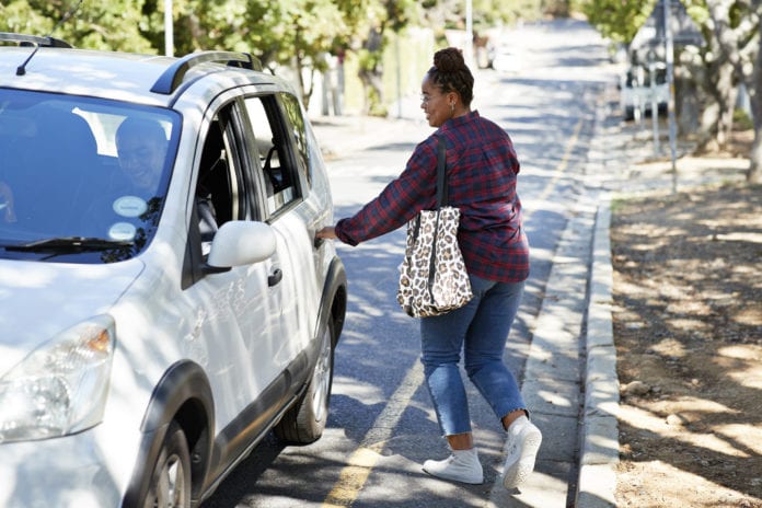 Entering Car