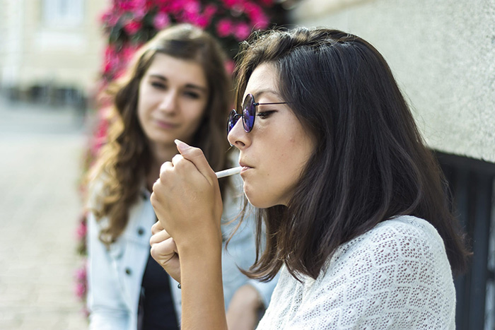 Woman smoking