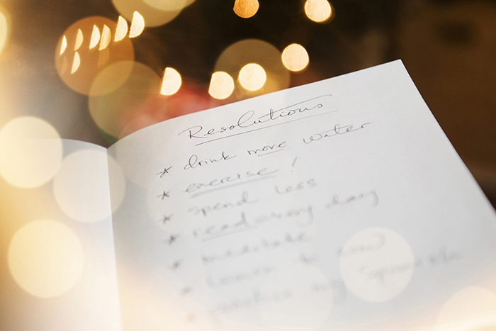 New years resolution list