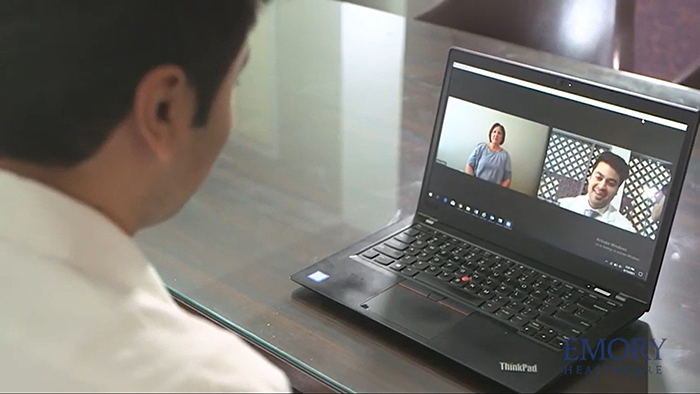 doctor on facetime video with patient