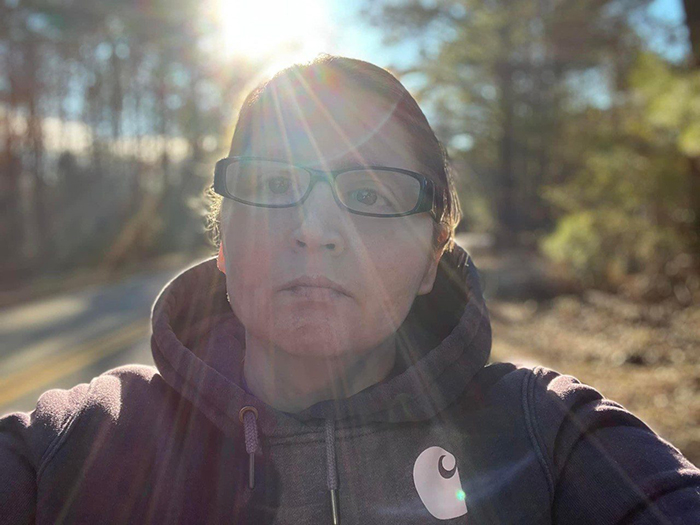 Terrilynn outside in the sun