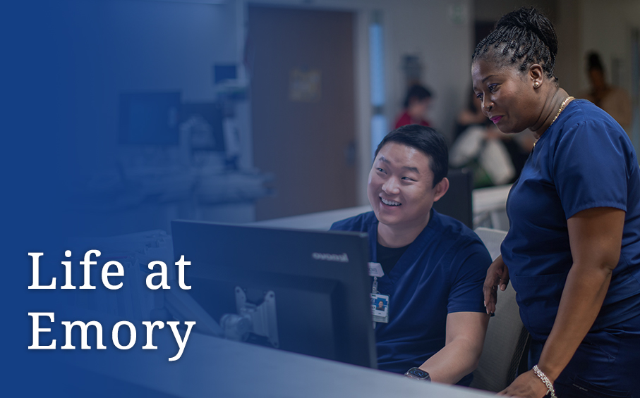 life at emory landing page mobile image