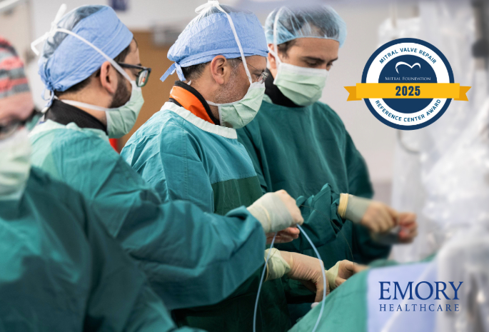 a group of emory doctors performing a medical procedure