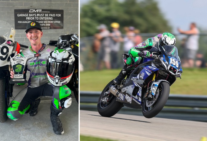 Motorcycle racer Giacomo came to Emory Healthcare for an ACL tear