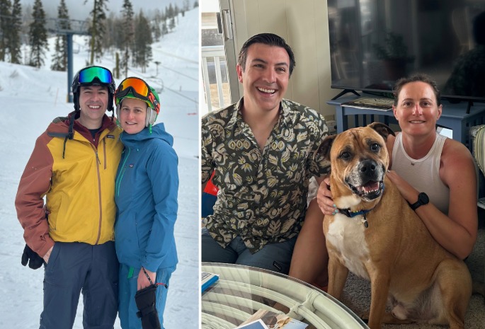 Heart and brain surgery patient Dan with wife Marcella