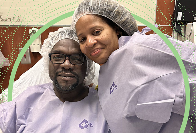 charles and wife paulette before kidney transplant surgery