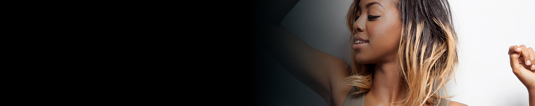 Woman lifting her arm