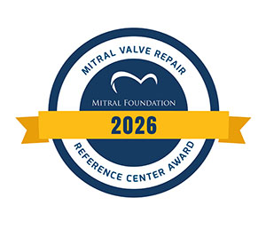 2026 Mitral Valve Repair Reference Center Award by The Mitral Foundation