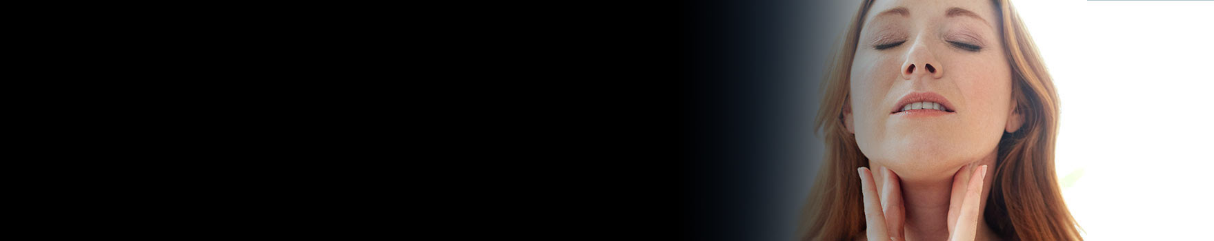 Woman with her head up