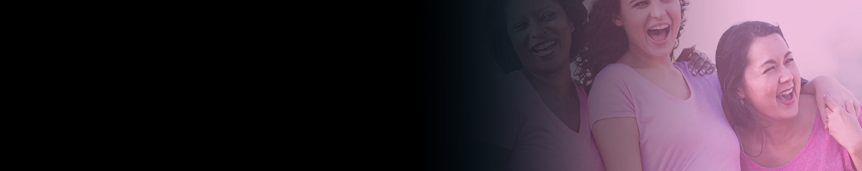 Breast Cancer Awareness image of women smiling