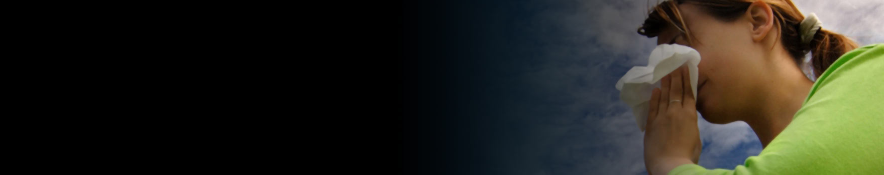 Female blowing her nose