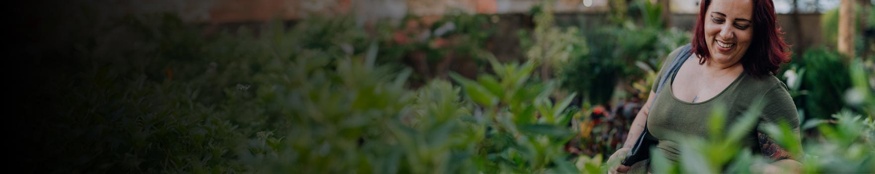 woman gardening