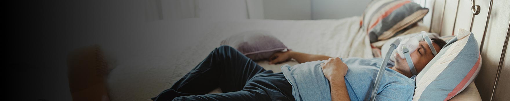Person using CPAP Machine