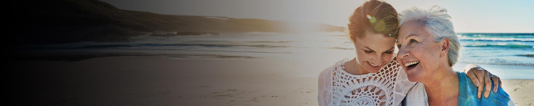 Women walking on the beach