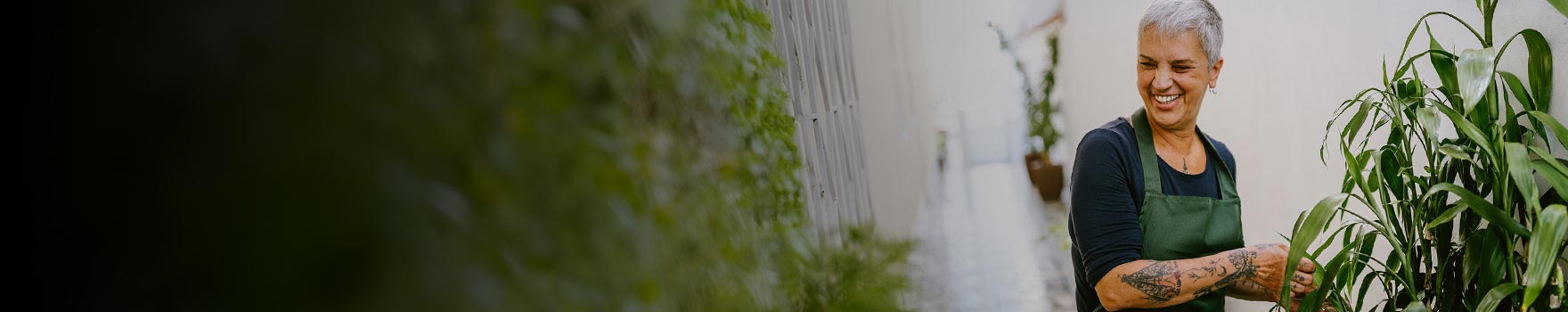 Woman gardening