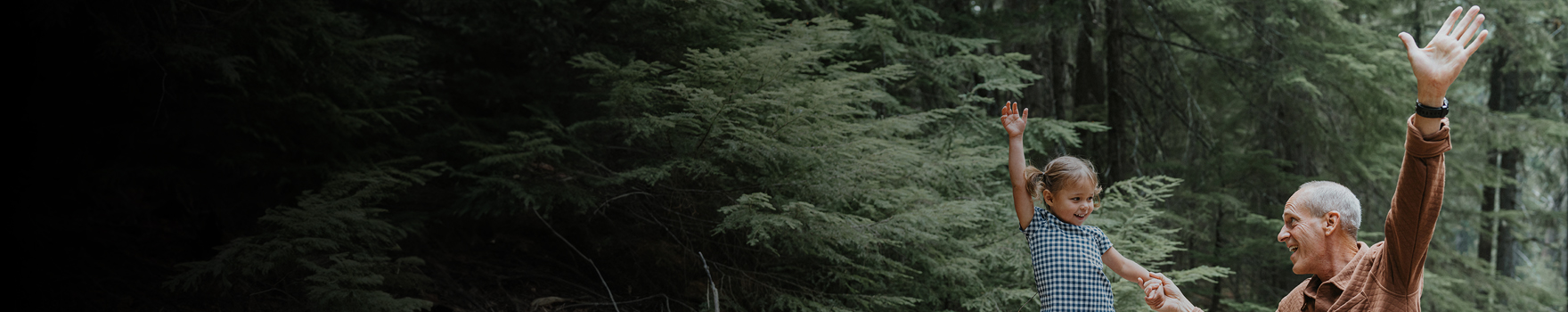 Man playing with granddaughter