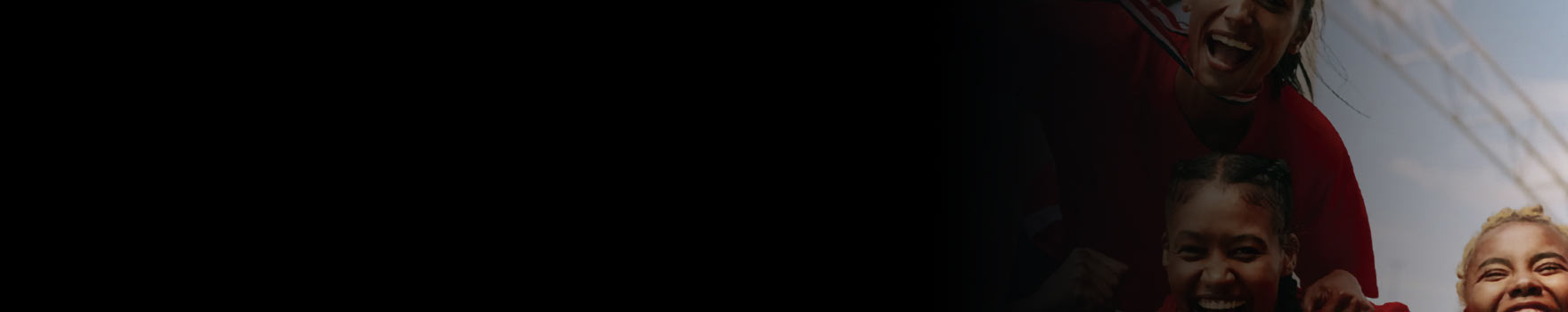 Women athletes smiling