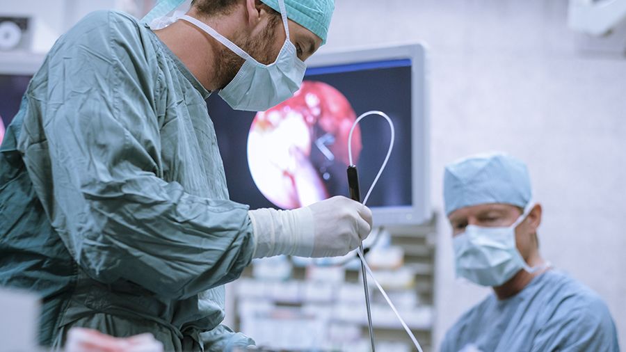 a doctor in surgery