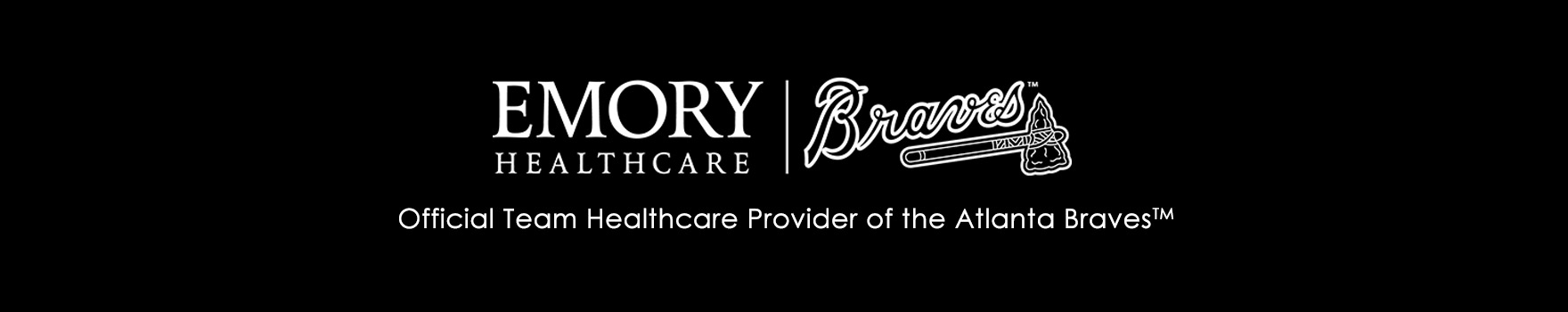 Emory Healthcare Atlanta Braves hero banner