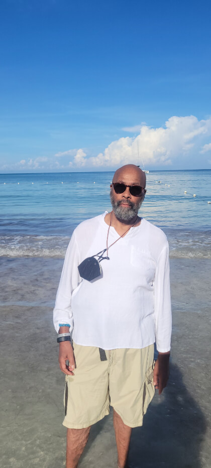 Sanders at the beach