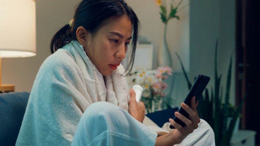 patient on tablet seeking a doctor's appointment