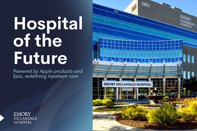 epic and apple hospital of the future launch poster