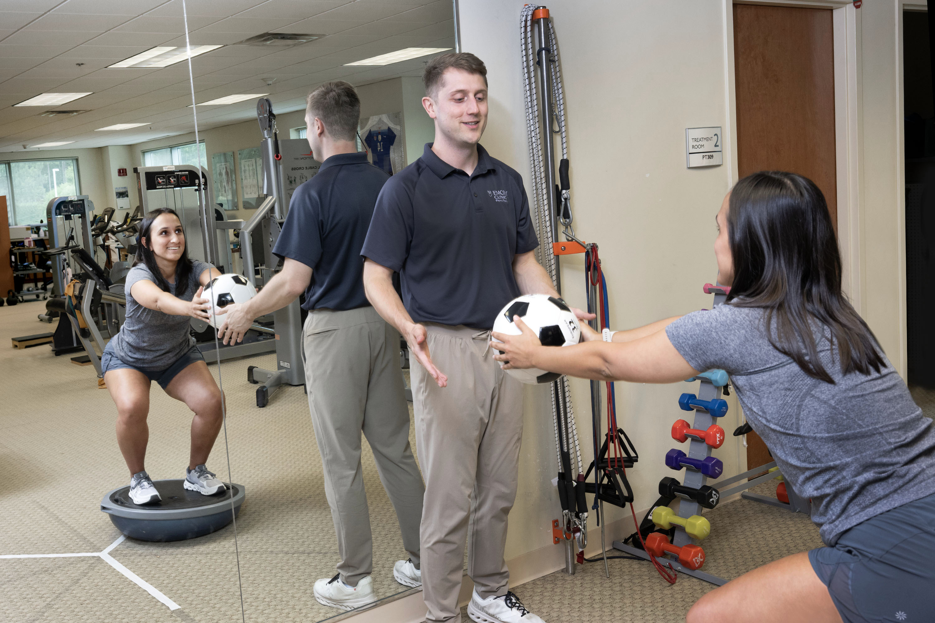 Emory sports medicine physical therapists work with soccer players at every level of the game.