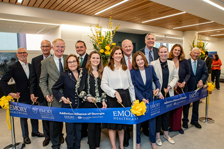 ribbon cutting at adolescent outpatient program opening