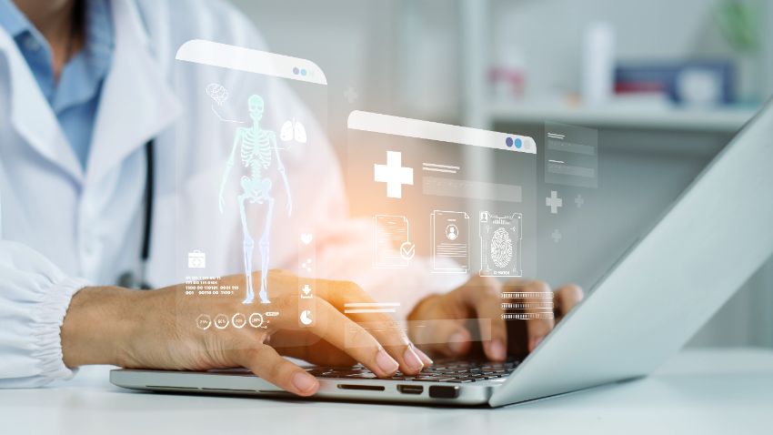 doctor with laptop