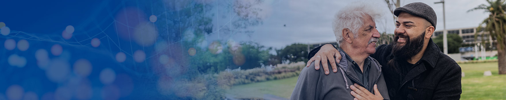 older man with his adult son