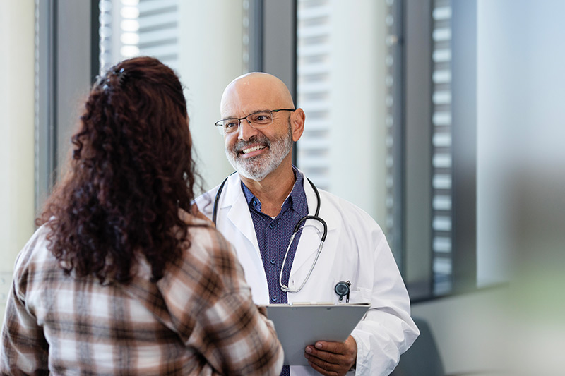 doctor with female patient