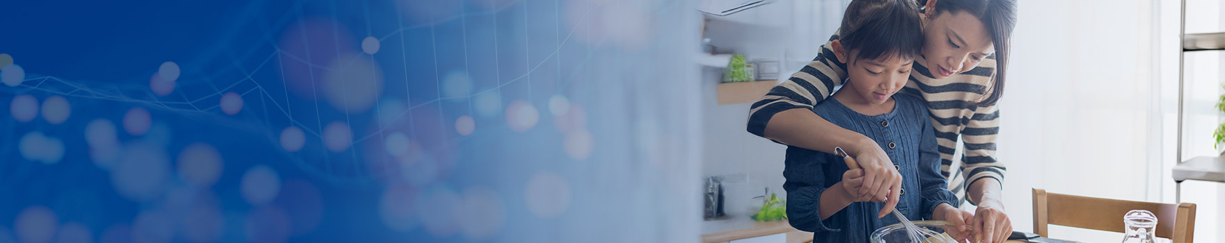 woman cooking with her daughter