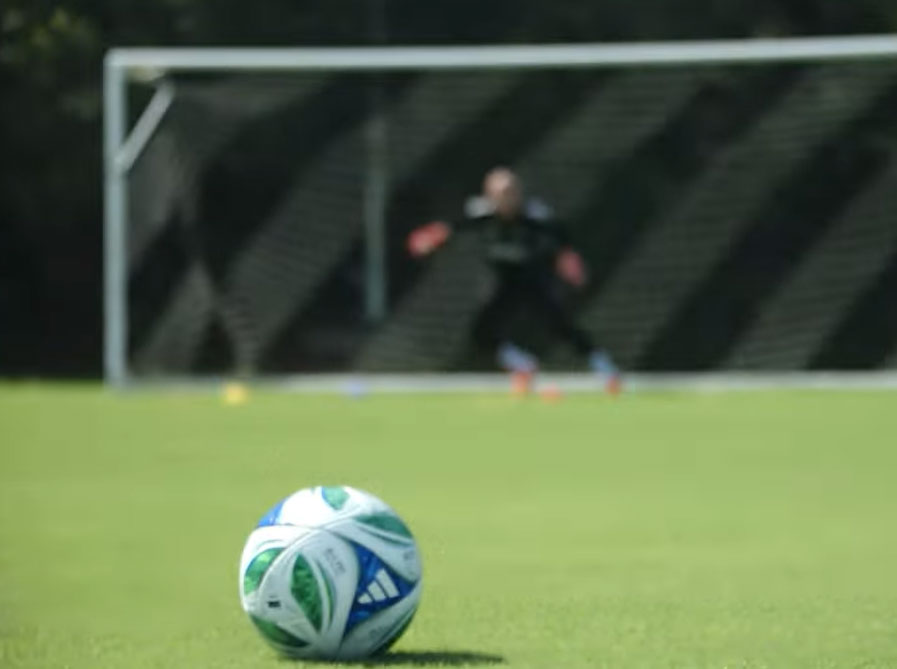 Brad Guzman playing soccer