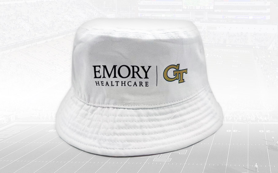 Sign up to get a free Georgia Tech x Emory Healthcare bucket hat!