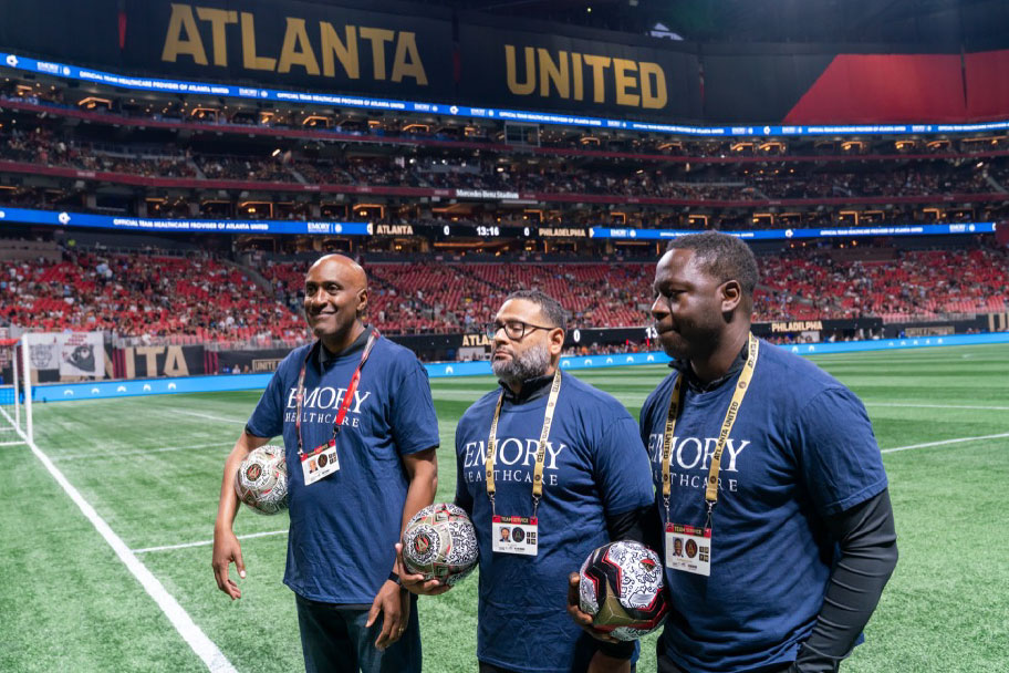from left to right: Amadeus Mason MD, Edward Jackson, MD and Oluseun Olufade, MD