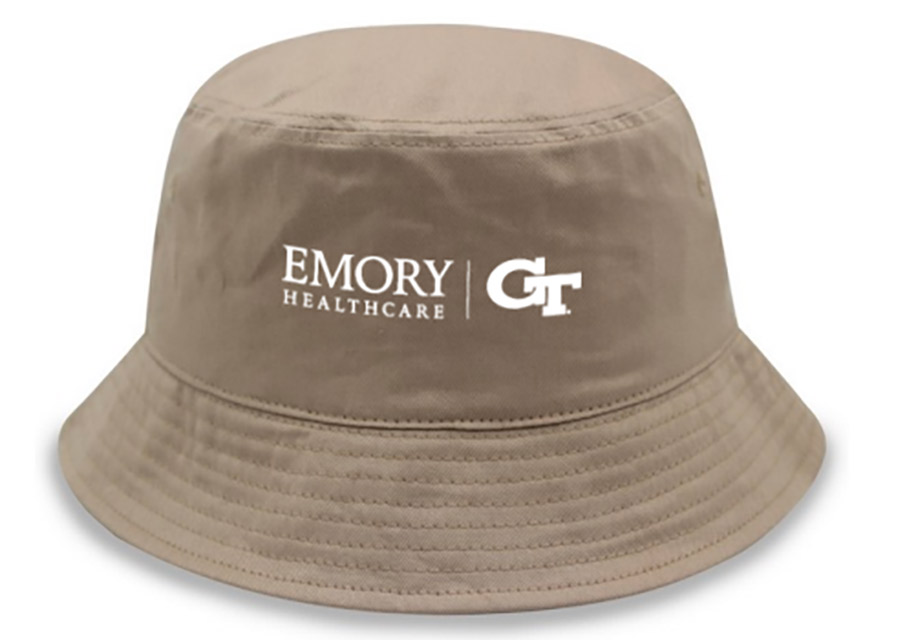 Emory Healthcare GT gray bucket hat