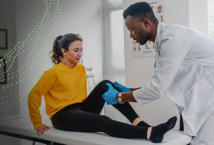 Doctor and female patient